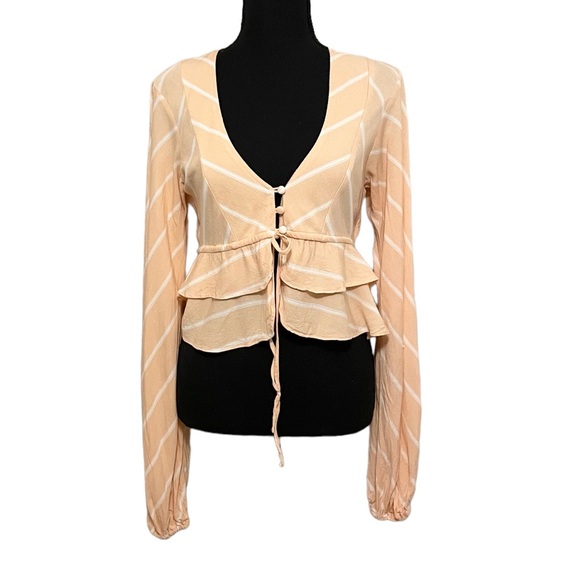 Free People Samifran Top in Peach - Picture 3 of 10